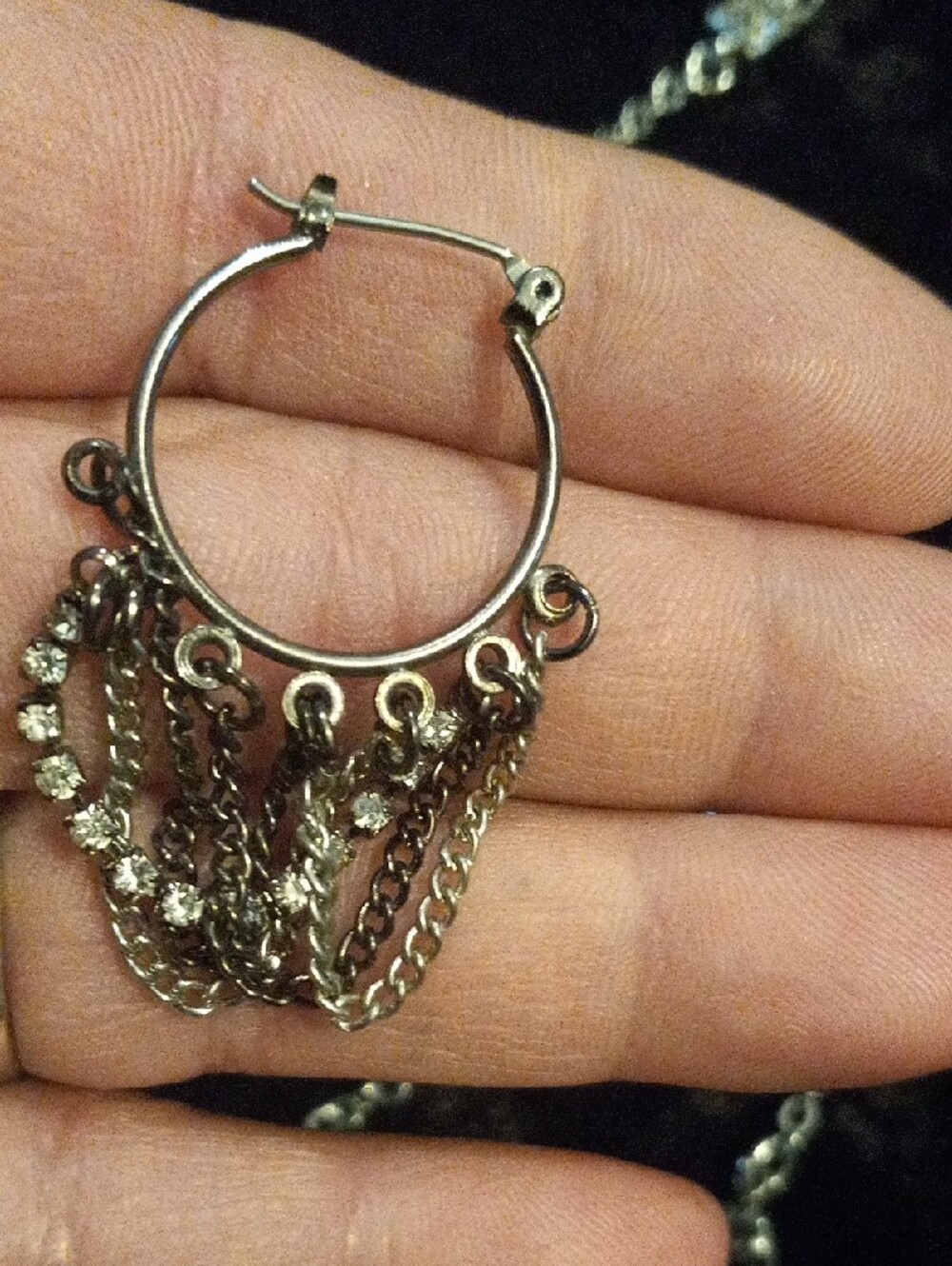 Cookie Lee Silver-Tone Beaded Necklace & Matching Hoop Earrings - Picture 7 of 13